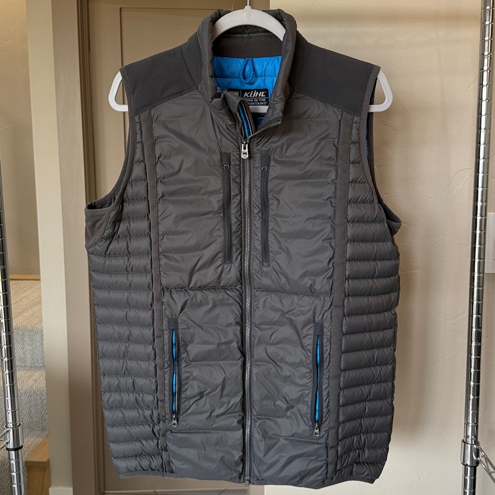 KUHL PROJEKT BORN IN THE MOUNTAINS Black Goose Down spyfire Vest Size M